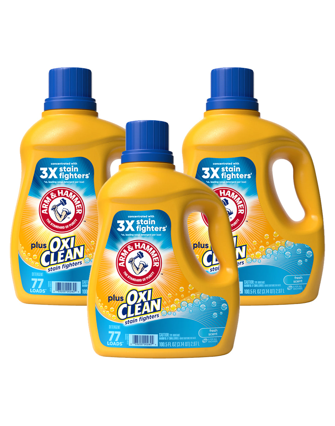 Arm & Hammer Detergente líquido Plus OxiClean 3 x 2970 ml - Puntolimpieza